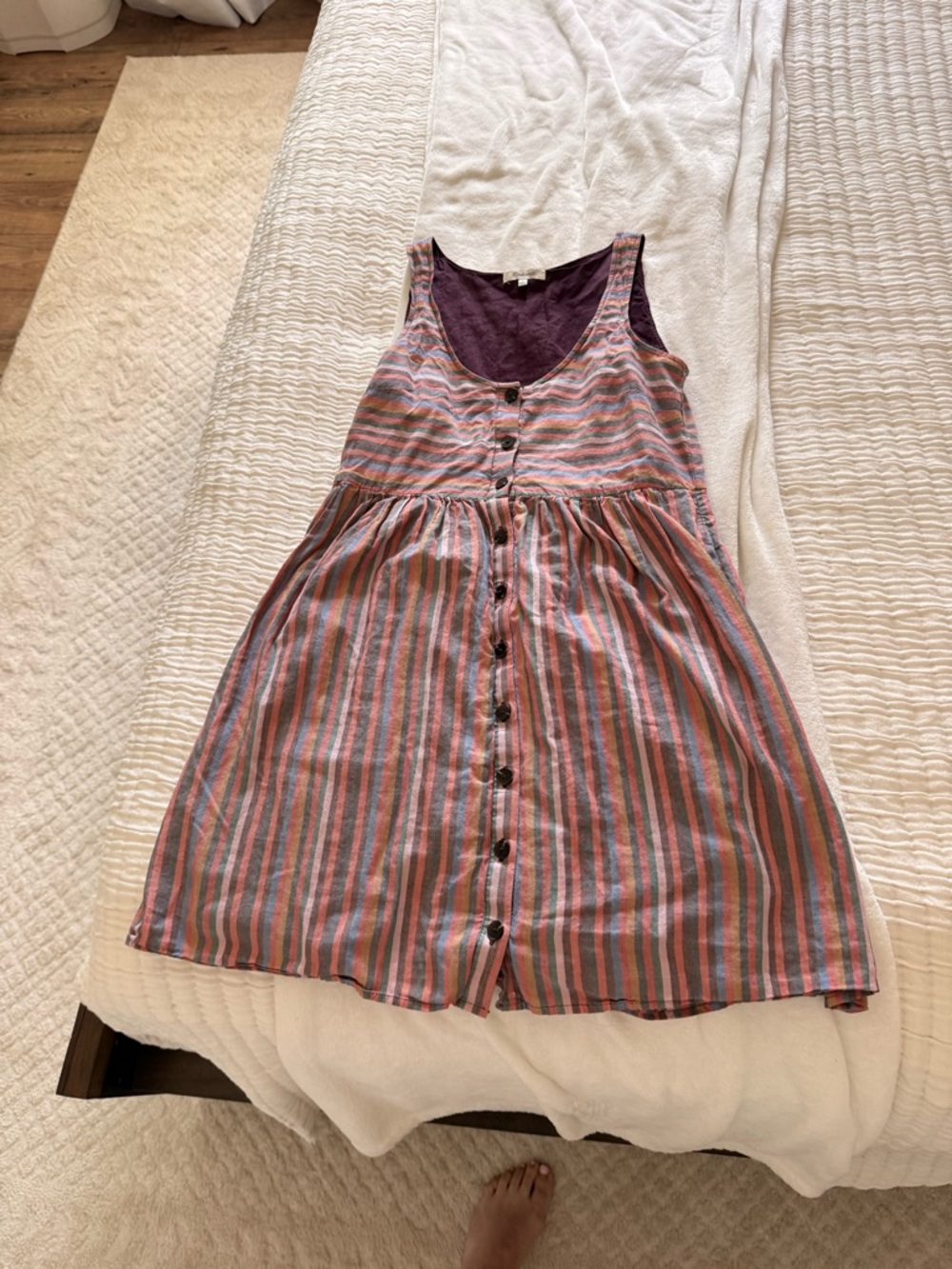 Madewell Deep Plum Scoop-Neck Top